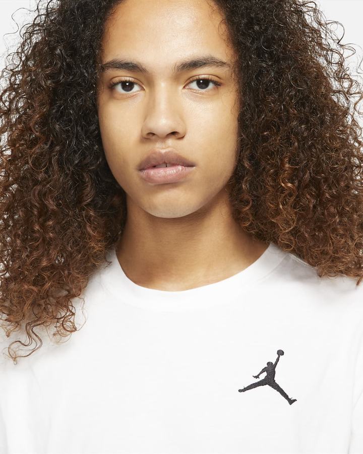 Camiseta Nike Jordan Jumpman Short-Sleeve Hombre Blancas Negras | GLYQM-3697