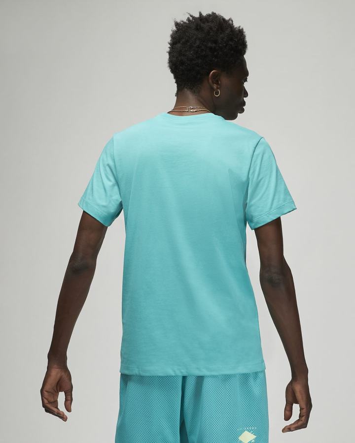 Camiseta Nike Jordan Jumpman Short-Sleeve Hombre Turquesa | JYQKG-5809