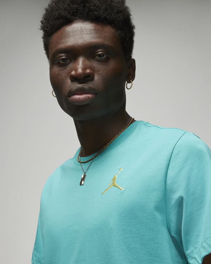 Camiseta Nike Jordan Jumpman Short-Sleeve Hombre Turquesa | JYQKG-5809
