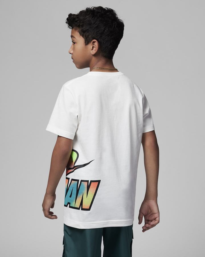 Camiseta Nike Jordan Kids MVP Jumpman Wrap Estampadas Niño Blancas | BDNXC-5379