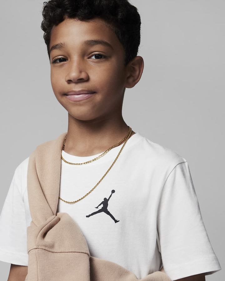 Camiseta Nike Jordan Kids MVP Jumpman Wrap Estampadas Niño Blancas | BDNXC-5379