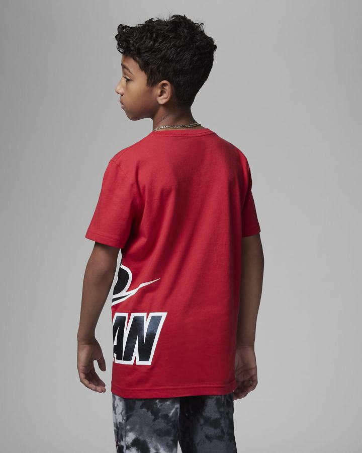 Camiseta Nike Jordan Kids MVP Jumpman Wrap Estampadas Niño Rojas | WPMCZ-4092