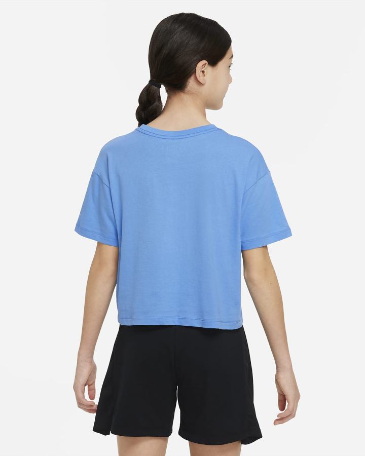 Camiseta Nike Jordan Kids Niña Azules | KRCZJ-0681