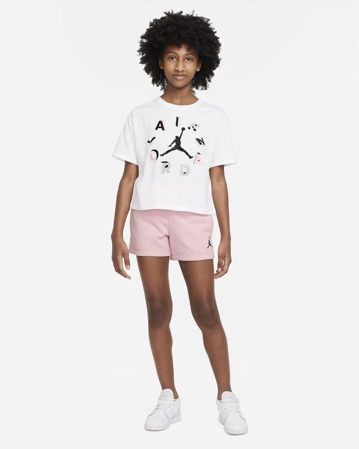 Camiseta Nike Jordan Kids Niña Blancas | YJMFH-2710