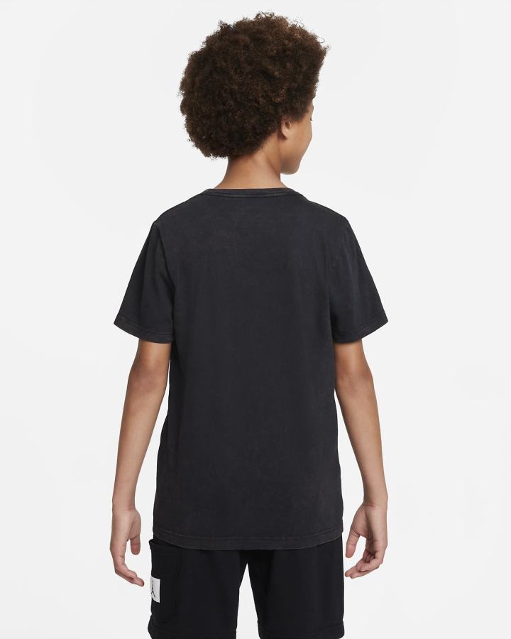 Camiseta Nike Jordan Kids Niño Negras | GLFNK-6572