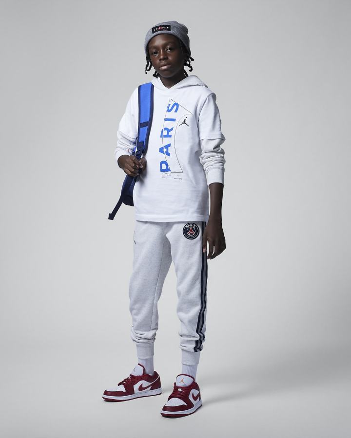 Camiseta Nike Jordan Kids Paris Saint-Germain Niño Blancas | ZJSYQ-9758