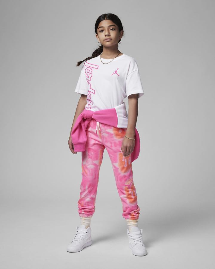 Camiseta Nike Jordan Kids Sign Off Niña Blancas | LBMCY-6129
