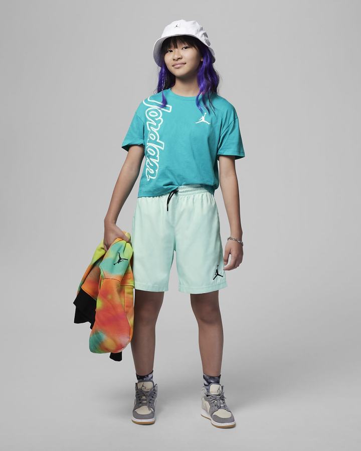 Camiseta Nike Jordan Kids Sign Off Niña Turquesa | XWZCV-6053