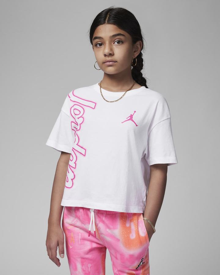 Camiseta Nike Jordan Kids Sign Off Niña Turquesa | XWZCV-6053