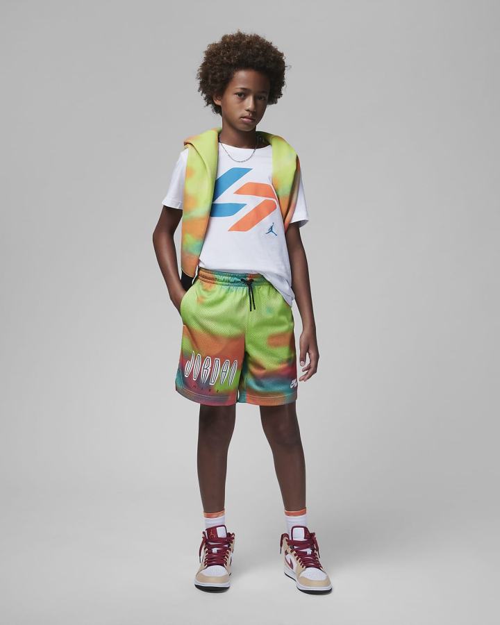 Camiseta Nike Jordan Luka Nitro Tee Kids Niño Blancas | RAUIX-5824