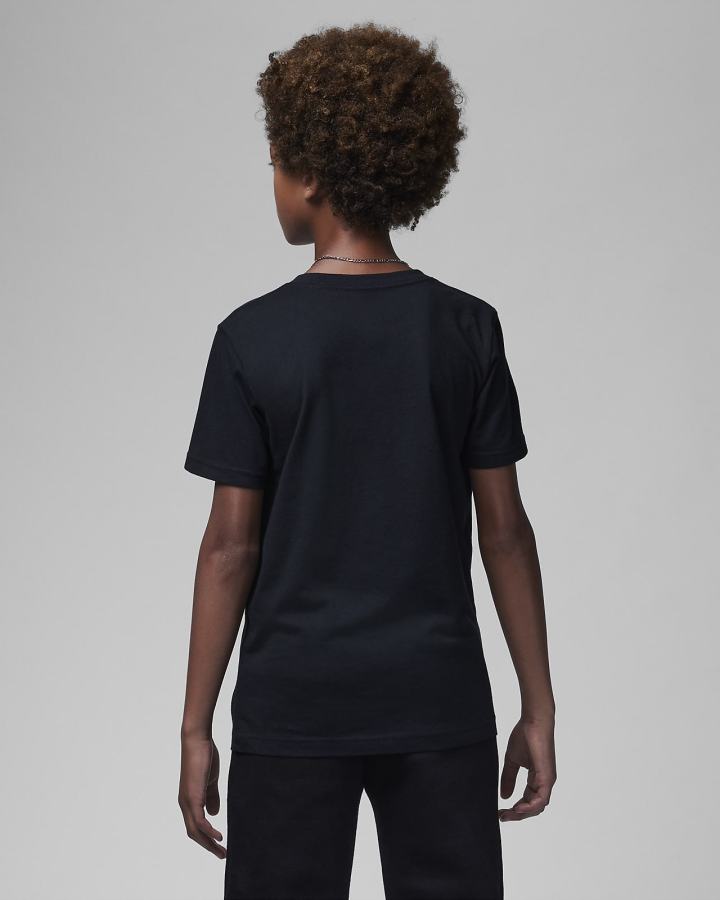 Camiseta Nike Jordan Luka Nitro Tee Kids Niño Negras | SDQWO-3571