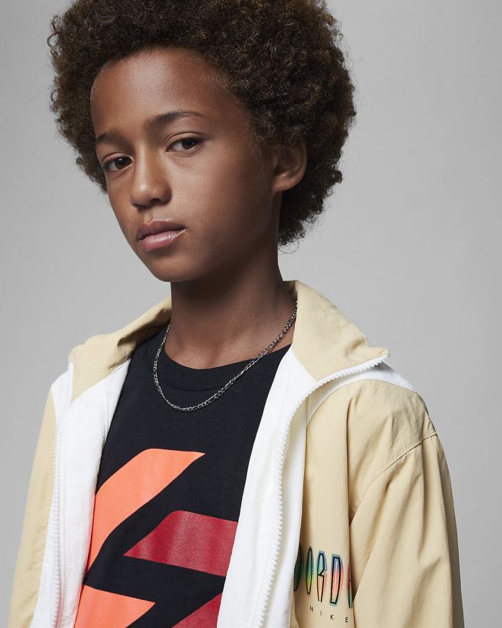 Camiseta Nike Jordan Luka Nitro Tee Kids Niño Negras | SDQWO-3571