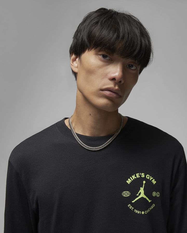 Camiseta Nike Jordan Sport Breakfast Club Long-Sleeve Hombre Negras | QIUVB-2043
