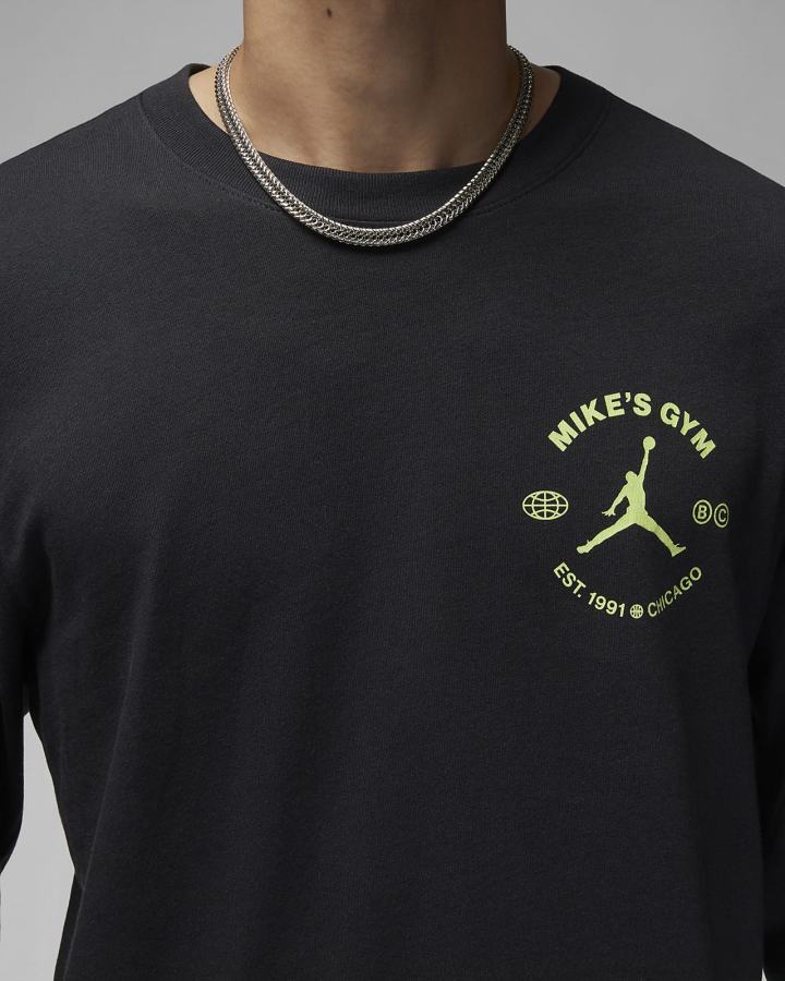 Camiseta Nike Jordan Sport Breakfast Club Long-Sleeve Hombre Negras | QIUVB-2043