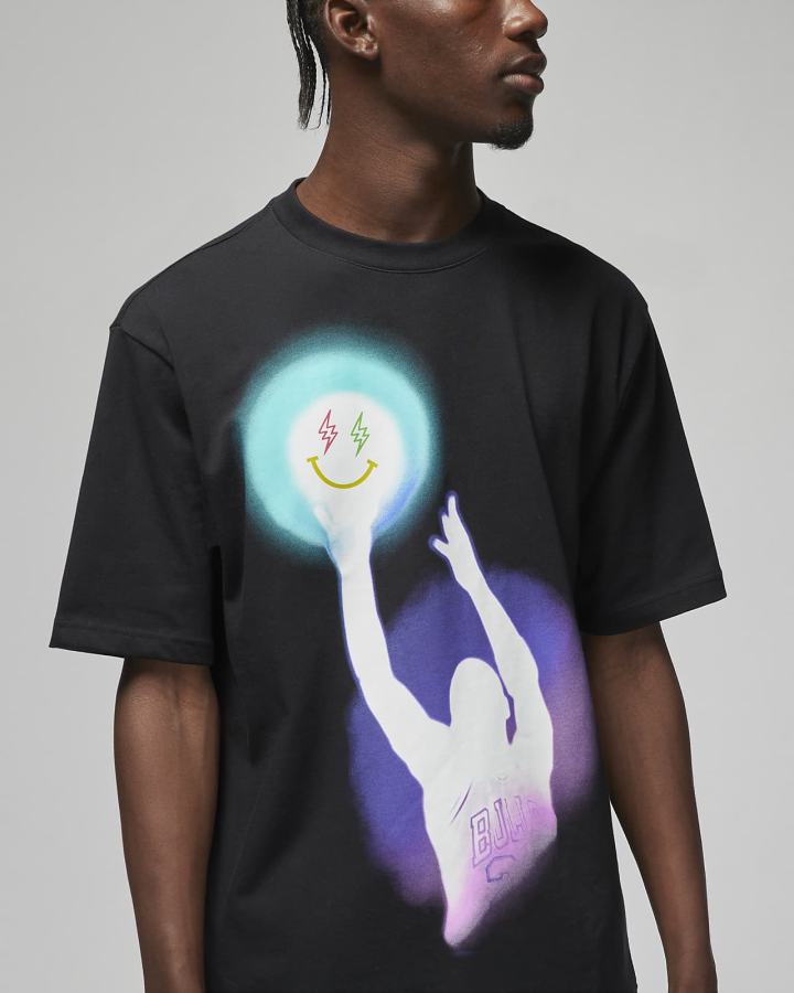 Camiseta Nike Jordan x J Balvin Hombre Negras | HQIKL-7689