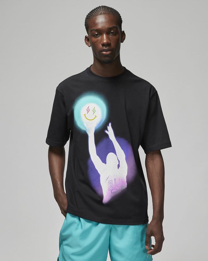 Camiseta Nike Jordan x J Balvin Hombre Negras | HQIKL-7689
