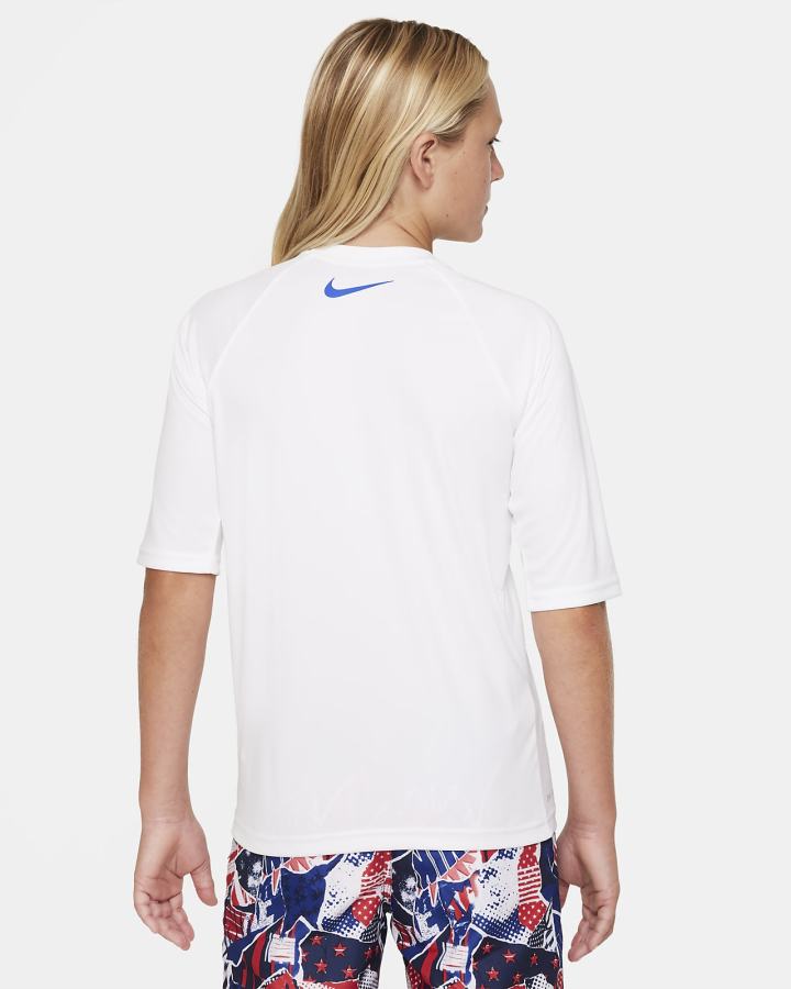 Camiseta Nike Kids Short Sleeve Hydroguard Niño Blancas | ZLVWM-4310