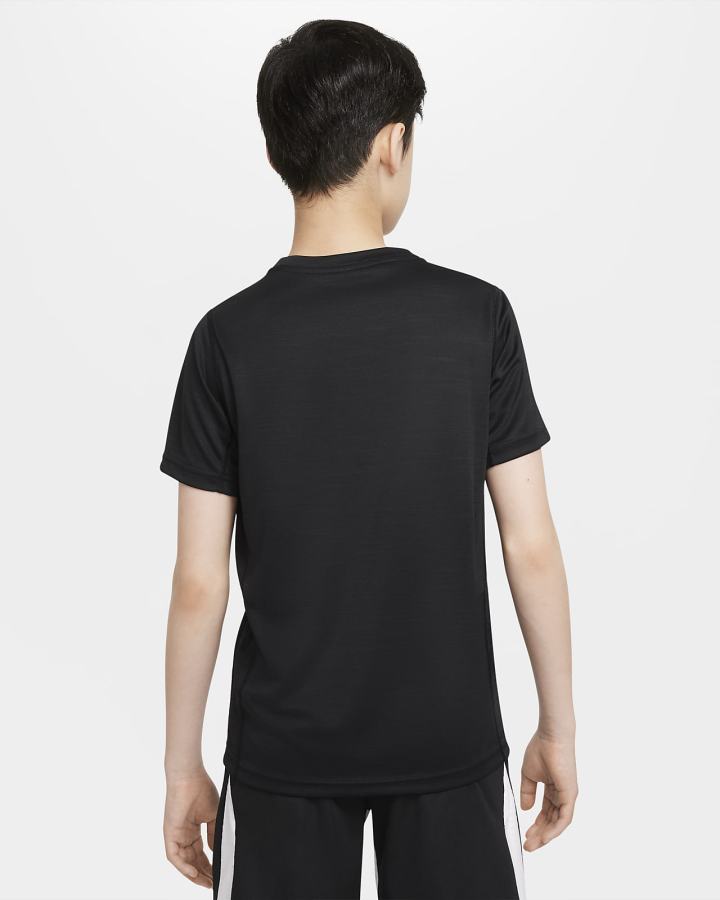 Camiseta Nike Kids Short-Sleeve Training Top Niño Negras Gris Claro | HQDRL-9068