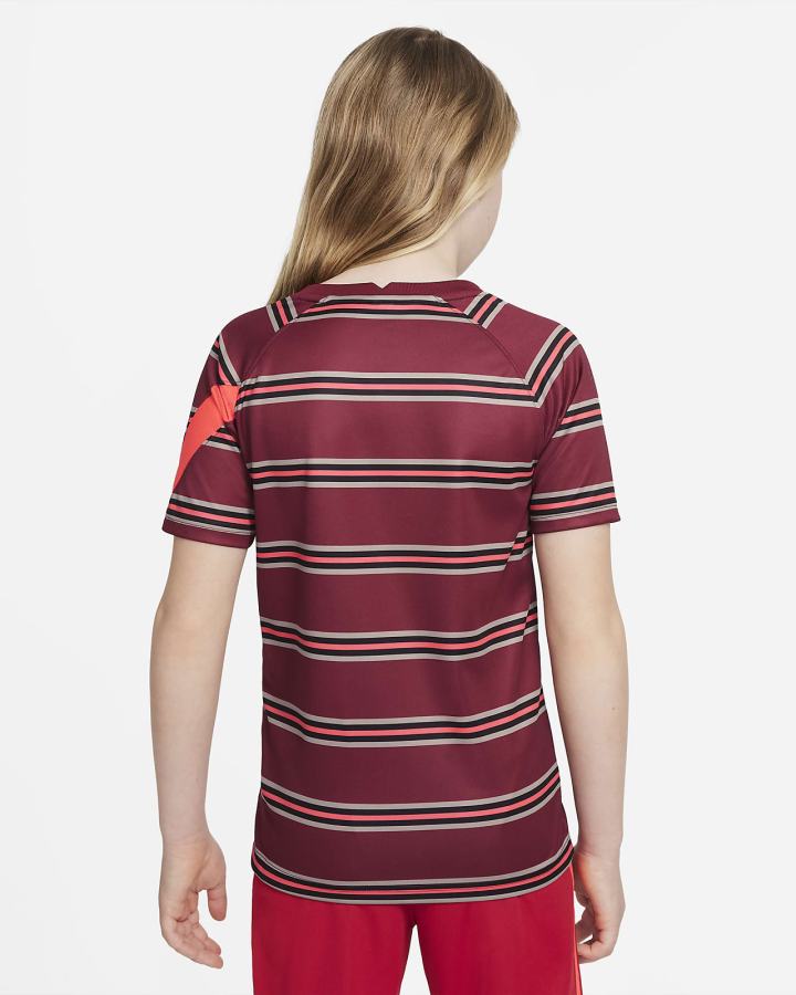 Camiseta Nike Liverpool FC Kids Pre-Match Short-Sleeve Soccer Top Niño Rojas Rojas Claro Kaki | GYWVJ-9065