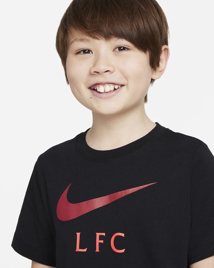 Camiseta Nike Liverpool FC Kids Soccer Niño Negras | TILQA-1987