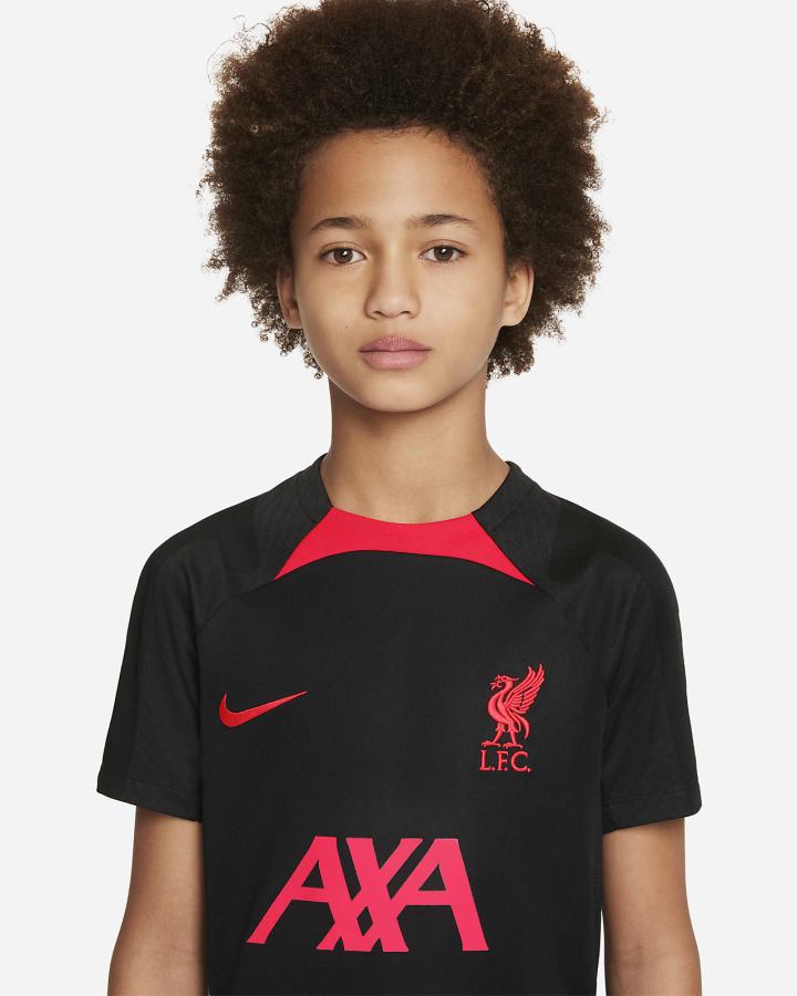 Camiseta Nike Liverpool FC Strike Kids Dri-FIT Short-Sleeve Soccer Top Niño Negras Rojas | BQGKH-9581