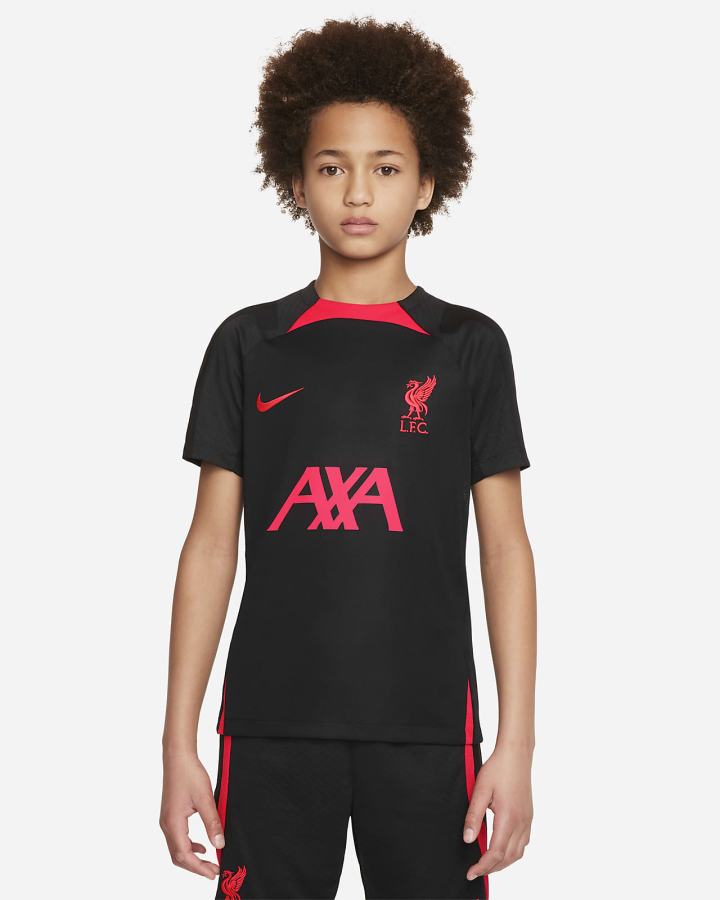 Camiseta Nike Liverpool FC Strike Kids Dri-FIT Short-Sleeve Soccer Top Niño Negras Rojas | BQGKH-9581