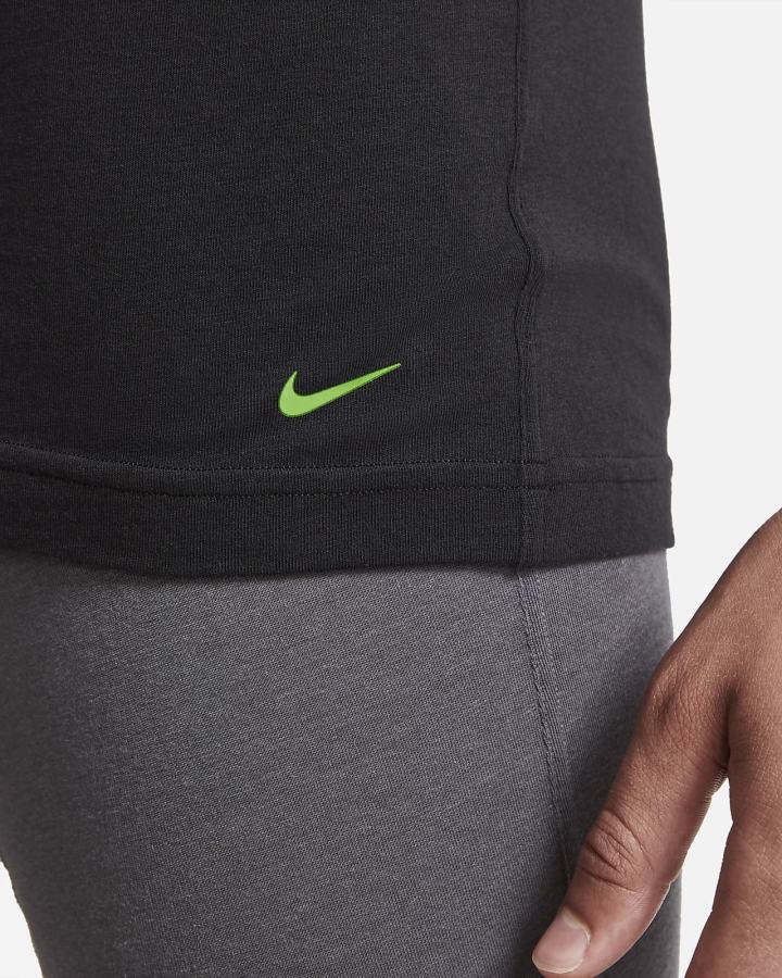 Camiseta Nike Luxe Cotton Modal Slim Fit Crew-Neck Undershirt (2-Pack) Hombre Negras | QPNYM-3510