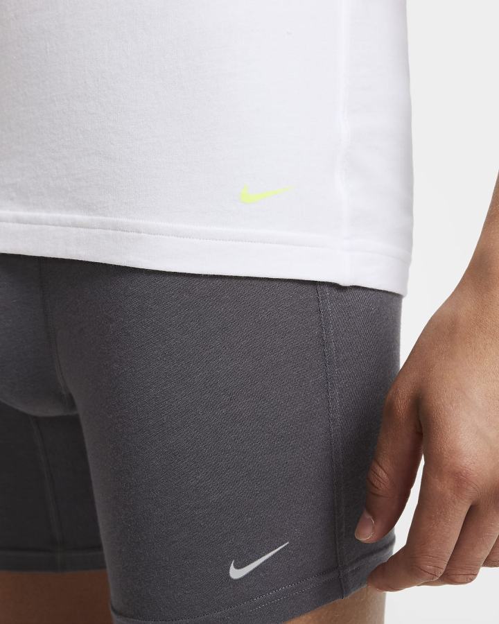 Camiseta Nike Luxe Cotton Modal Slim Fit Crew-Neck Undershirt (2-Pack) Hombre Blancas | VSEIC-6807