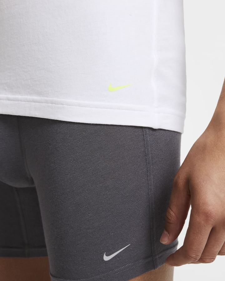 Camiseta Nike Luxe Cotton Modal Slim Fit Crew-Neck Undershirt (2-Pack) Hombre Blancas | WGKHA-1803
