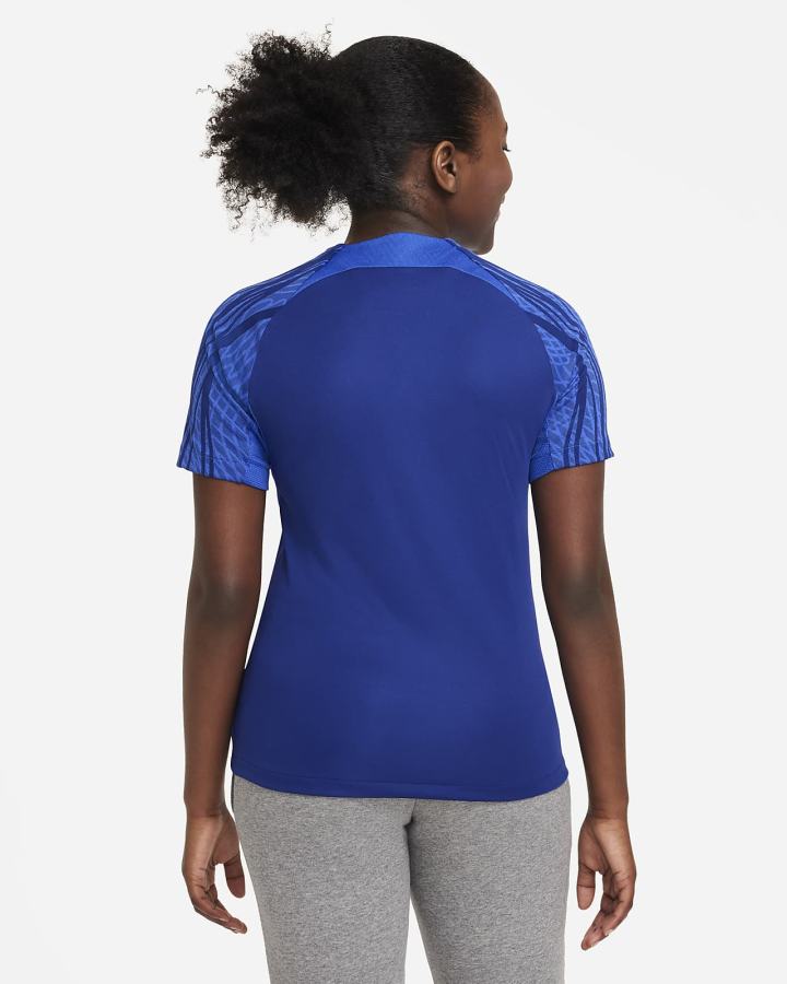 Camiseta Nike Netherlands Strike Kids Dri-FIT Short-Sleeve Soccer Top Niño Azul Real Oscuro Azules Azul Real Blancas | FSLAT-2748