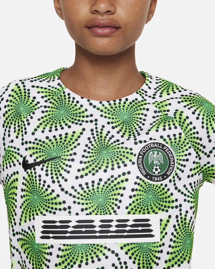 Camiseta Nike Nigeria Academy Pro Kids Dri-FIT Pre-Match Soccer Top Niño Verde Negras | EQYBL-9405