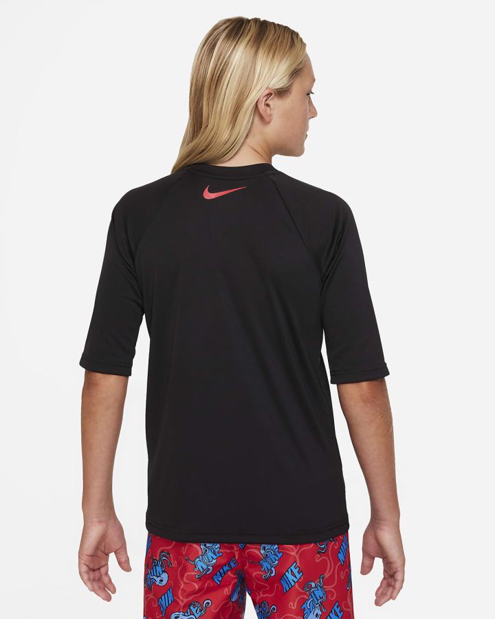 Camiseta Nike Octologo Kids Short-Sleeve Hydroguard Niño Negras | MEKBI-1497