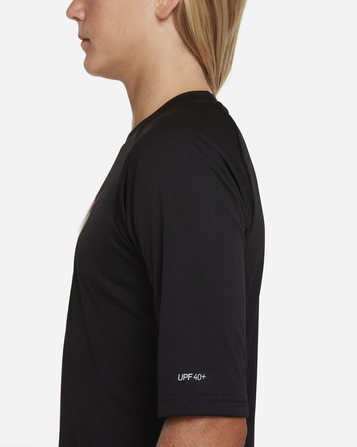 Camiseta Nike Octologo Kids Short-Sleeve Hydroguard Niño Negras | MEKBI-1497