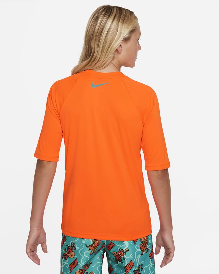 Camiseta Nike Octologo Kids Short-Sleeve Hydroguard Niño Naranjas | NTOYB-4893