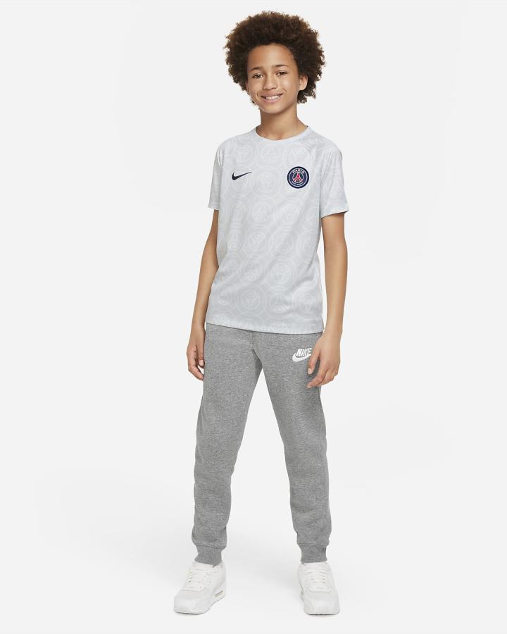 Camiseta Nike Paris Saint-Germain Kids Dri-FIT Pre-Match Soccer Top Niña Azul Marino | VKSWB-8312