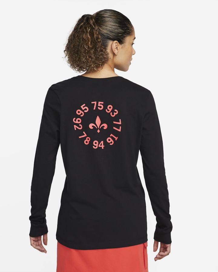 Camiseta Nike Paris Saint-Germain Long-Sleeve Mujer Negras Rojas | SOPMV-9814