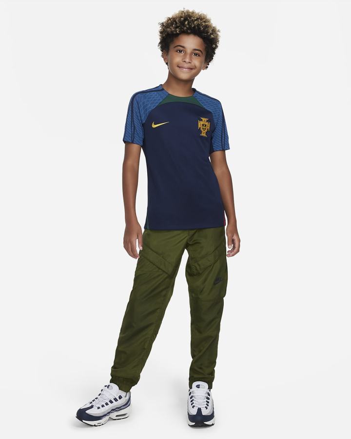 Camiseta Nike Portugal Strike Kids Dri-FIT Short-Sleeve Soccer Top Niño Obsidian Verde Rojas Doradas | BUORA-9502