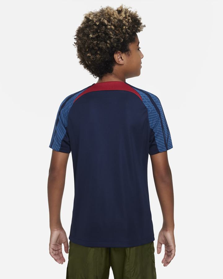 Camiseta Nike Portugal Strike Kids Dri-FIT Short-Sleeve Soccer Top Niña Obsidian Verde Rojas Doradas | PMEUT-5704