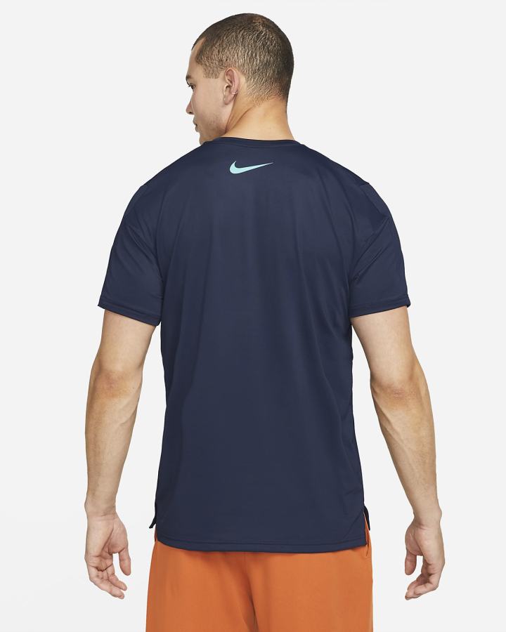 Camiseta Nike Pro Dri-FIT Estampadas Training Top Hombre Obsidian Turquesa | RIXBS-9564