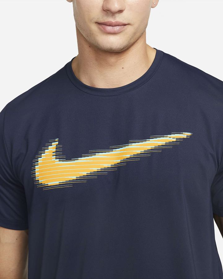 Camiseta Nike Pro Dri-FIT Estampadas Training Top Hombre Obsidian Turquesa | RIXBS-9564