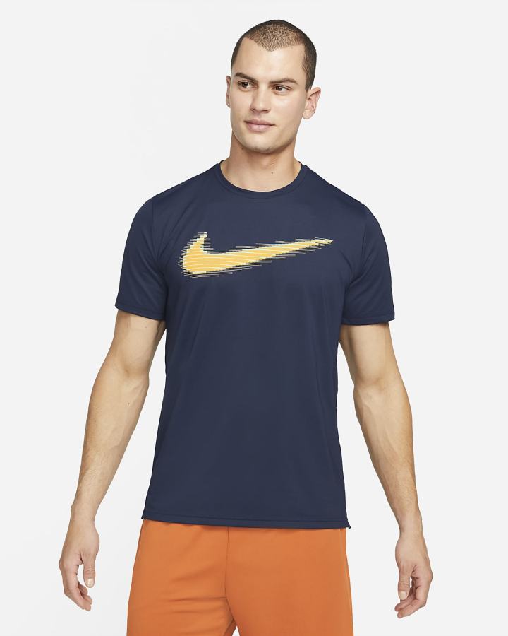 Camiseta Nike Pro Dri-FIT Estampadas Training Top Hombre Obsidian Turquesa | RIXBS-9564
