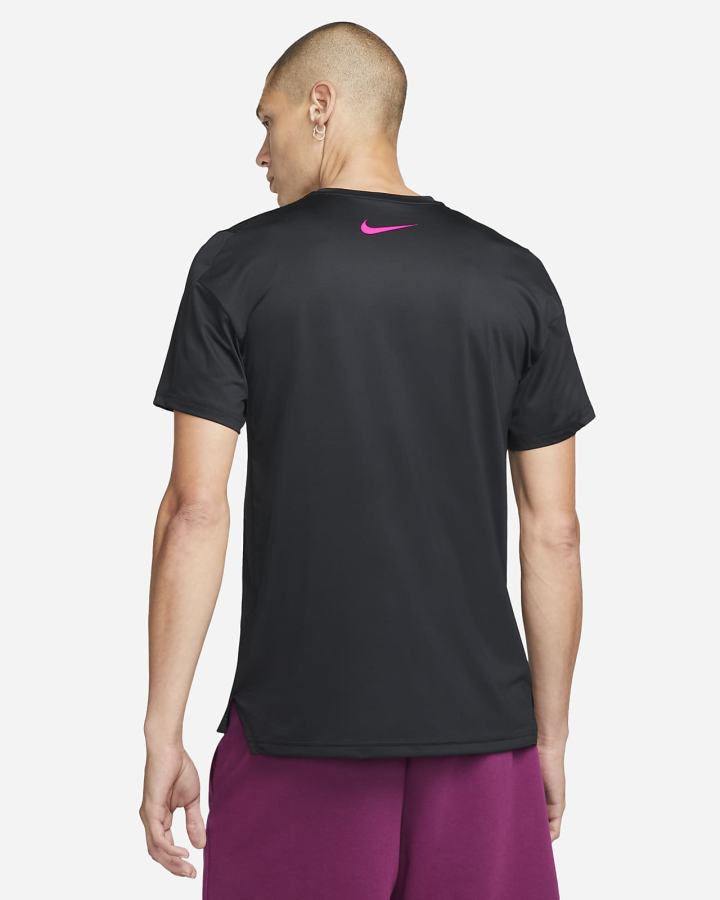 Camiseta Nike Pro Dri-FIT Estampadas Training Top Hombre Negras Rosas | YTKRX-9481