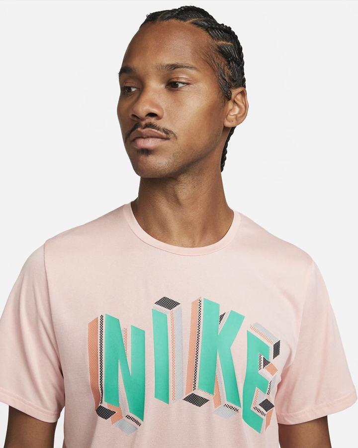 Camiseta Nike Pro Dri-FIT Hyper Dry Estampadas Training Top Hombre Coral Verde | WULOV-7265