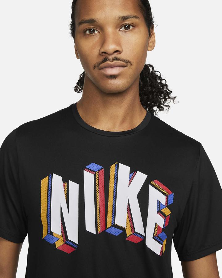 Camiseta Nike Pro Dri-FIT Hyper Dry Estampadas Training Top Hombre Negras Blancas | YSOZI-7431
