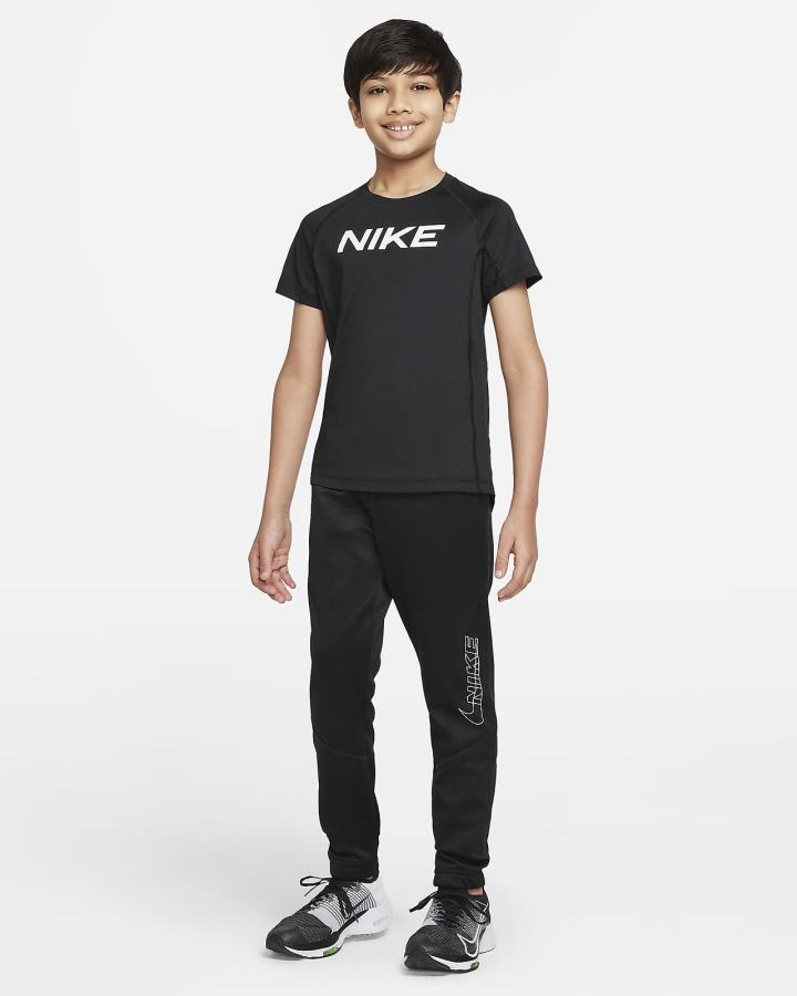 Camiseta Nike Pro Dri-FIT Kids Short-Sleeve Top Niño Blancas | QWNBO-0387