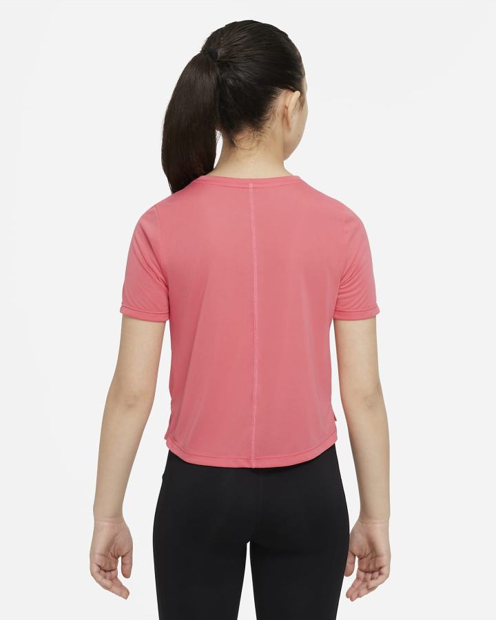 Camiseta Nike Pro Dri-FIT One Kids Top Niña Rosas Azules Blancas | YHBNK-4826
