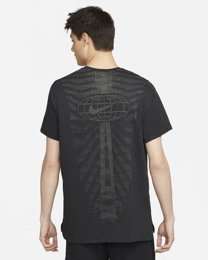 Camiseta Nike Pro Dri-FIT Short-Sleeve Top Hombre Negras Gris | CTBLF-9645