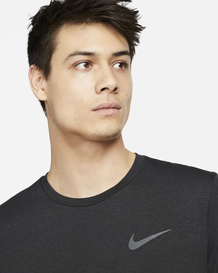 Camiseta Nike Pro Dri-FIT Short-Sleeve Top Hombre Negras Gris | CTBLF-9645