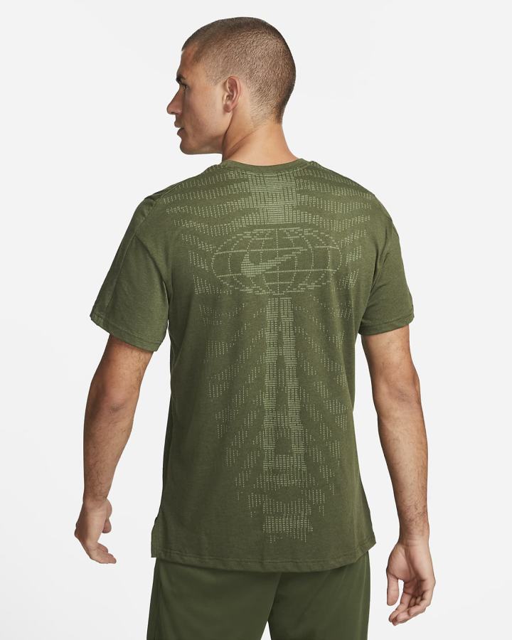 Camiseta Nike Pro Dri-FIT Short-Sleeve Top Hombre Verde Negras | ITVKF-3418