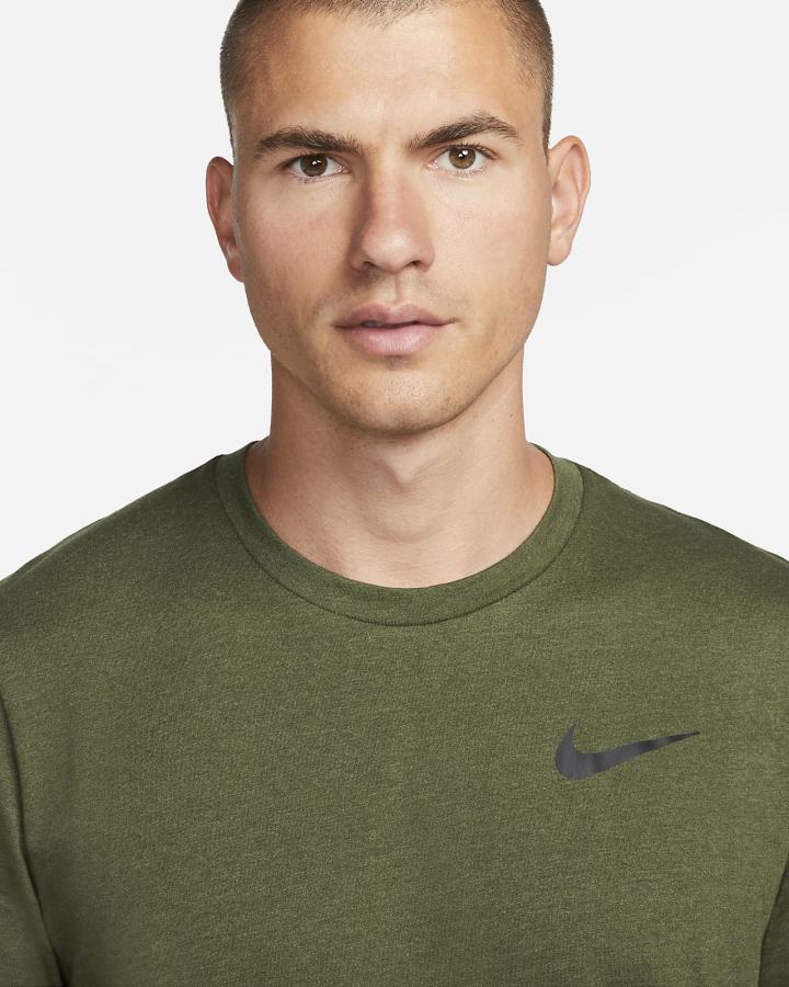 Camiseta Nike Pro Dri-FIT Short-Sleeve Top Hombre Verde Negras | ITVKF-3418